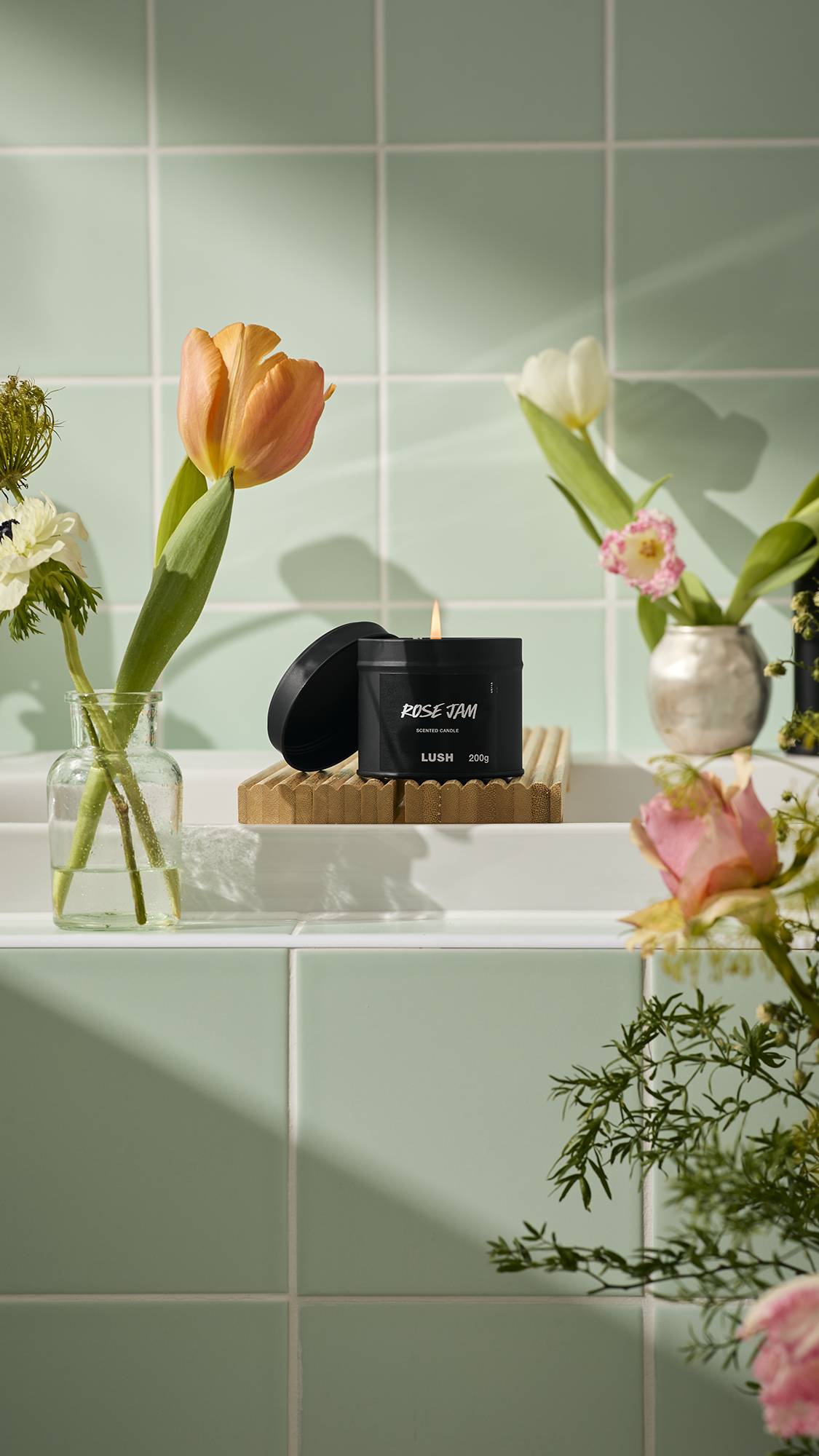 Rose Jam Single Wick Candle