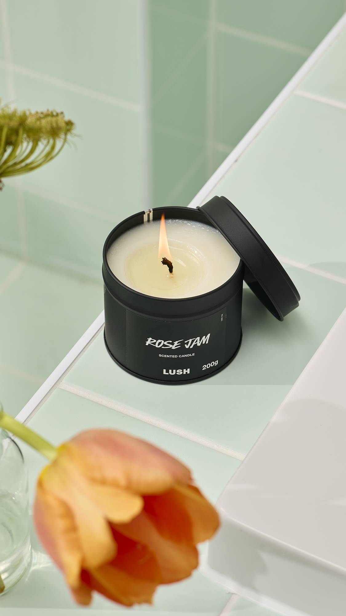 Rose Jam Single Wick Candle