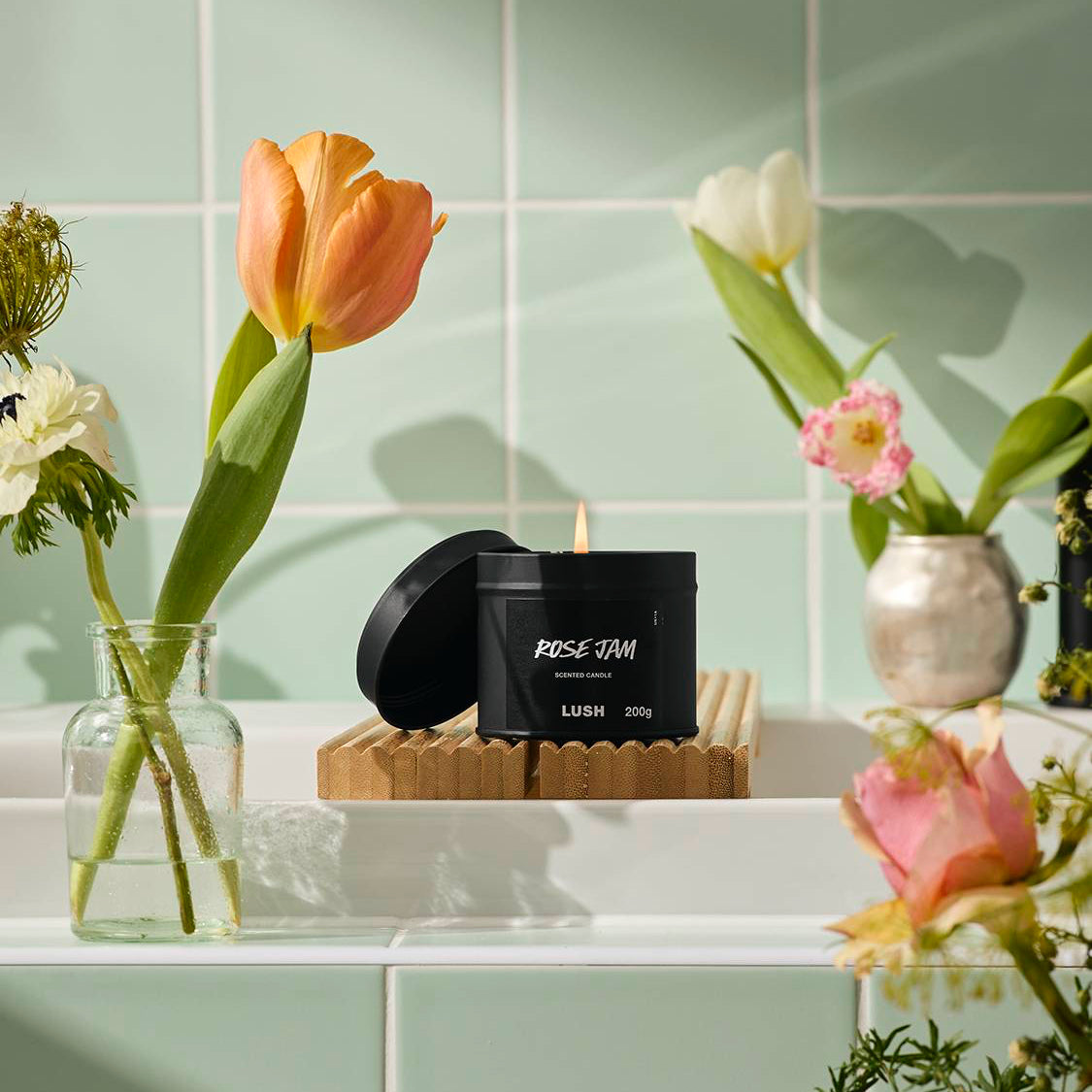 Rose Jam Single Wick Candle