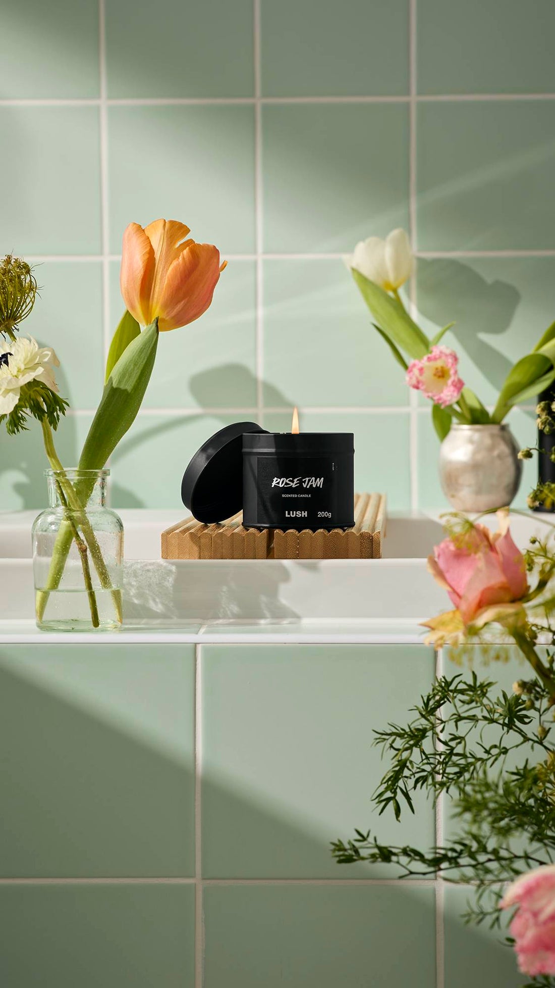 Rose Jam Single Wick Candle