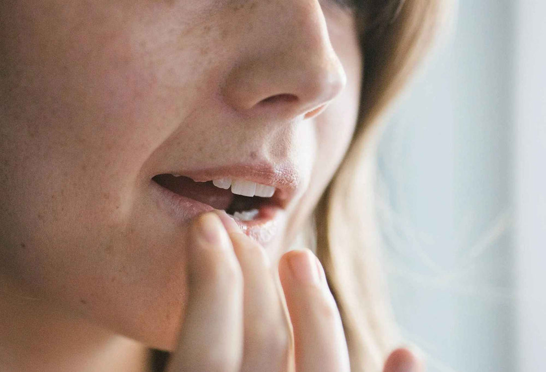 Woman applying Lush&