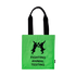 Detail shot of Fighting Animal Testing Tote Fluoro Green