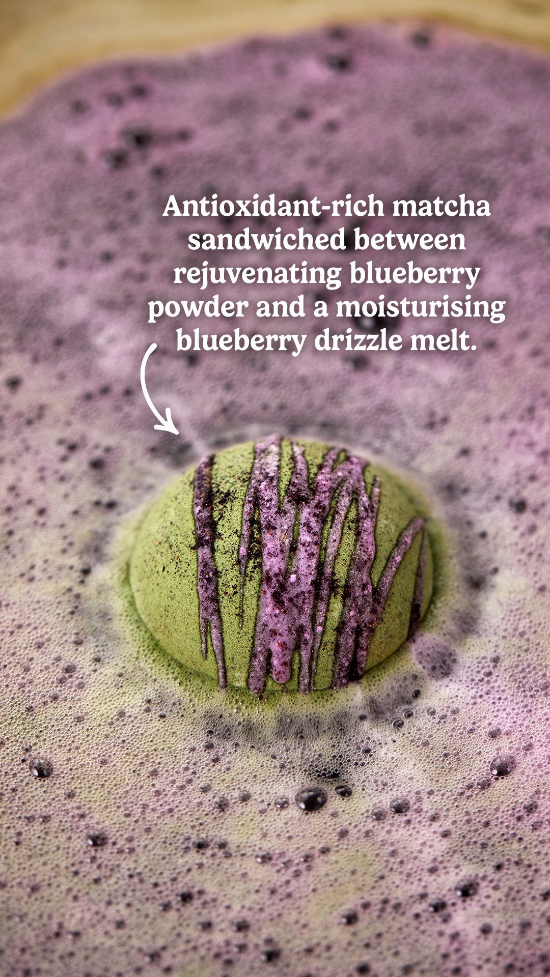 Blueberry Matcha Oat Latte