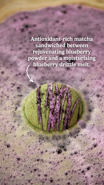 Blueberry Matcha Oat Latte