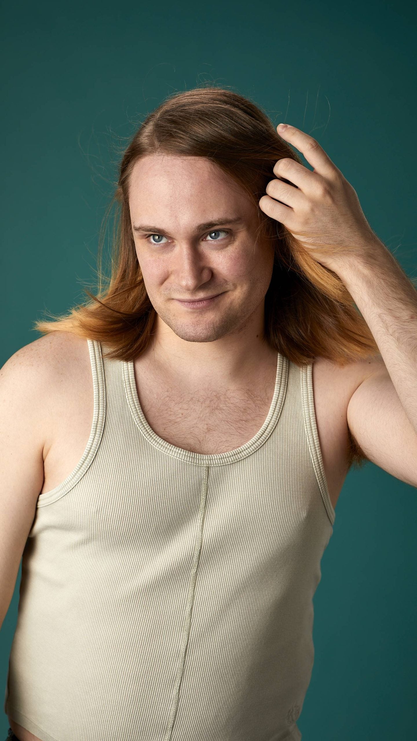 Person showing off their hair