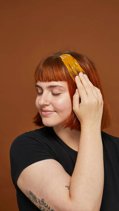 Woman applying Lush&