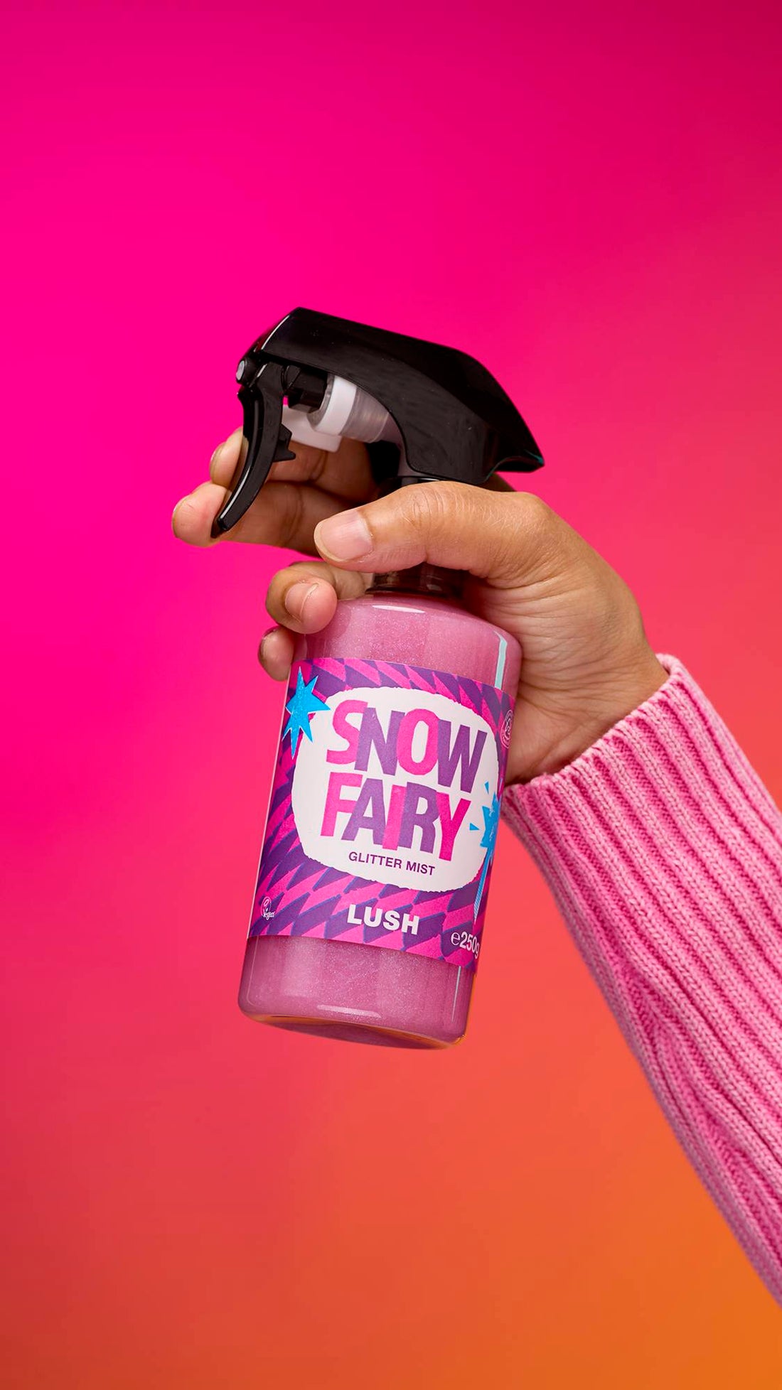 Person holding Lush&