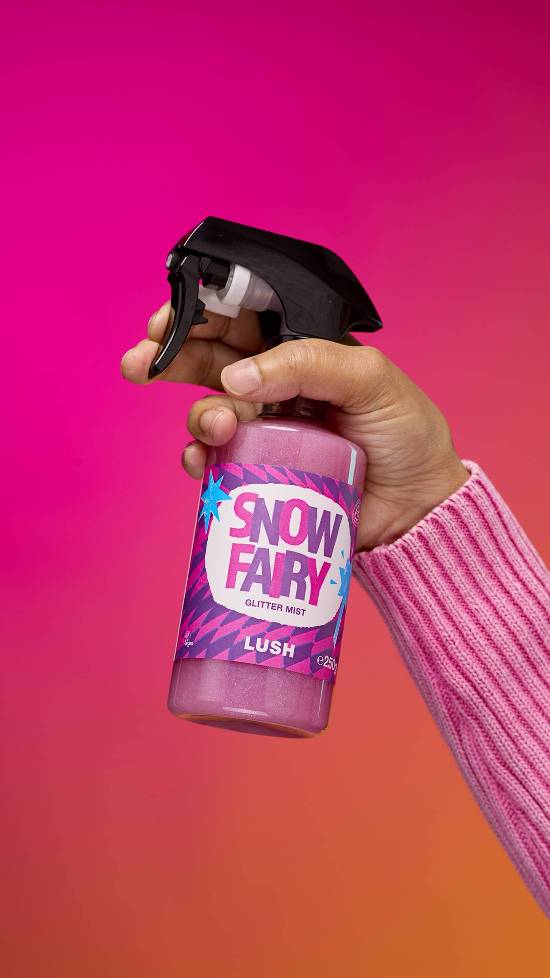 Person holding Lush&