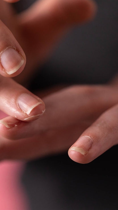 rubbing finger using Lush&