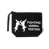 FAT Cosmetic Pouch with “Fighting Animal Testing” print