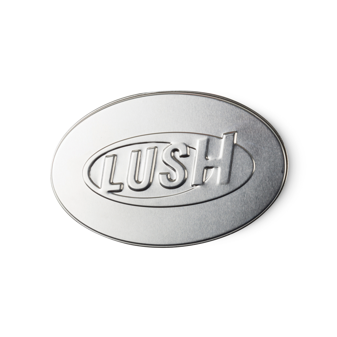 Oval Tin Product Holder – LUSH metal container with lid