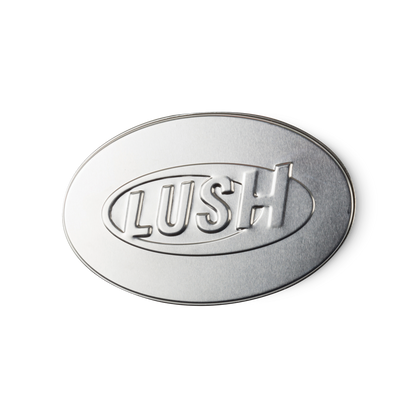 Oval Tin Product Holder – LUSH metal container with lid