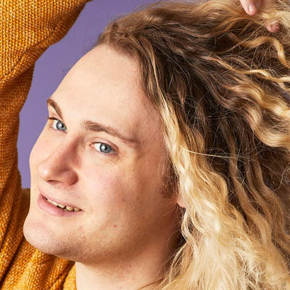 Person showing off hair