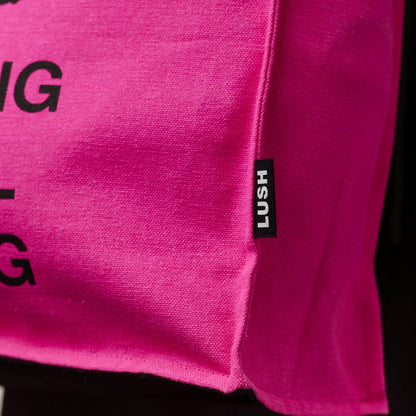 Fighting Animal Testing Tote - Fluoro Pink