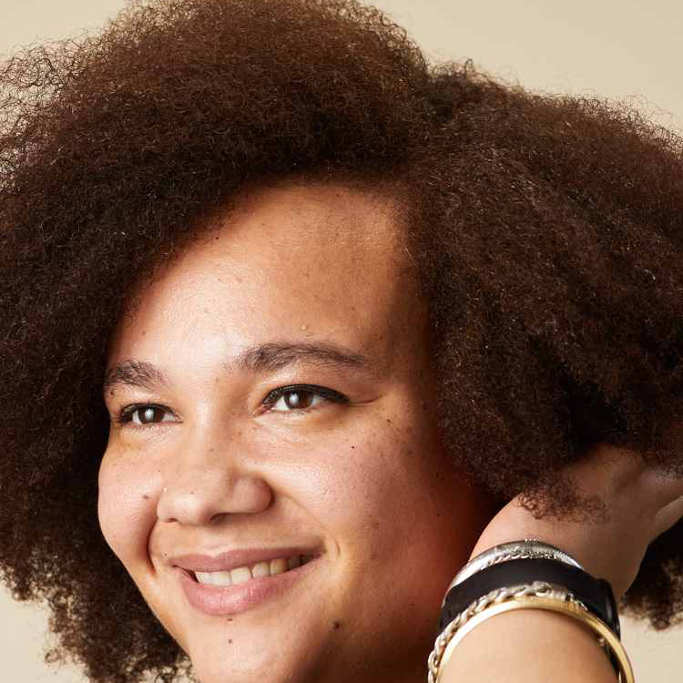 Woman smiling