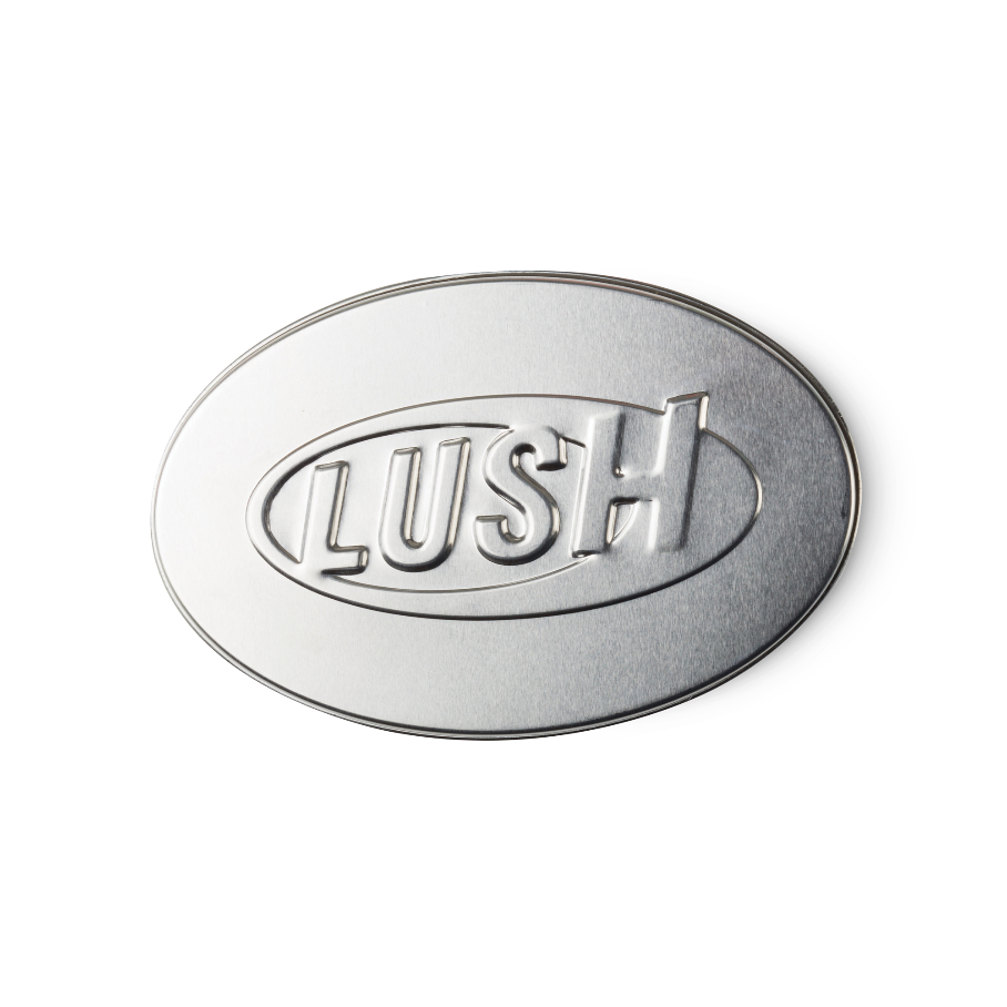 Oval Tin Product Holder – LUSH metal container with lid