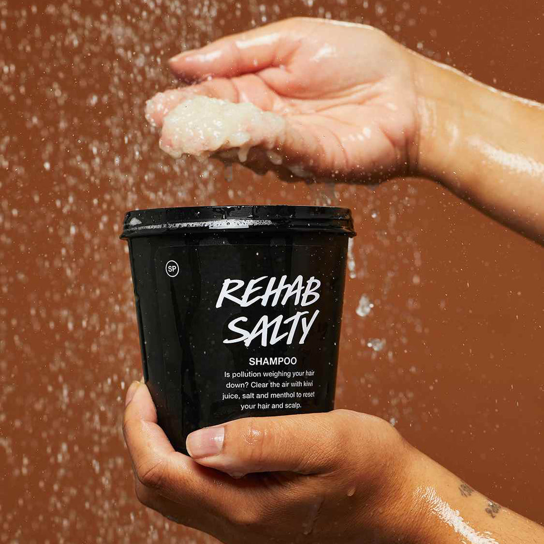 Person holding Lush&