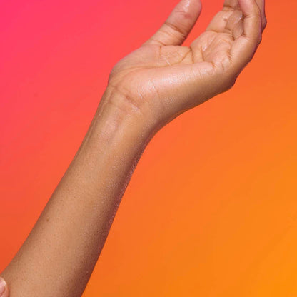 Hand after being sprayed with Lush&