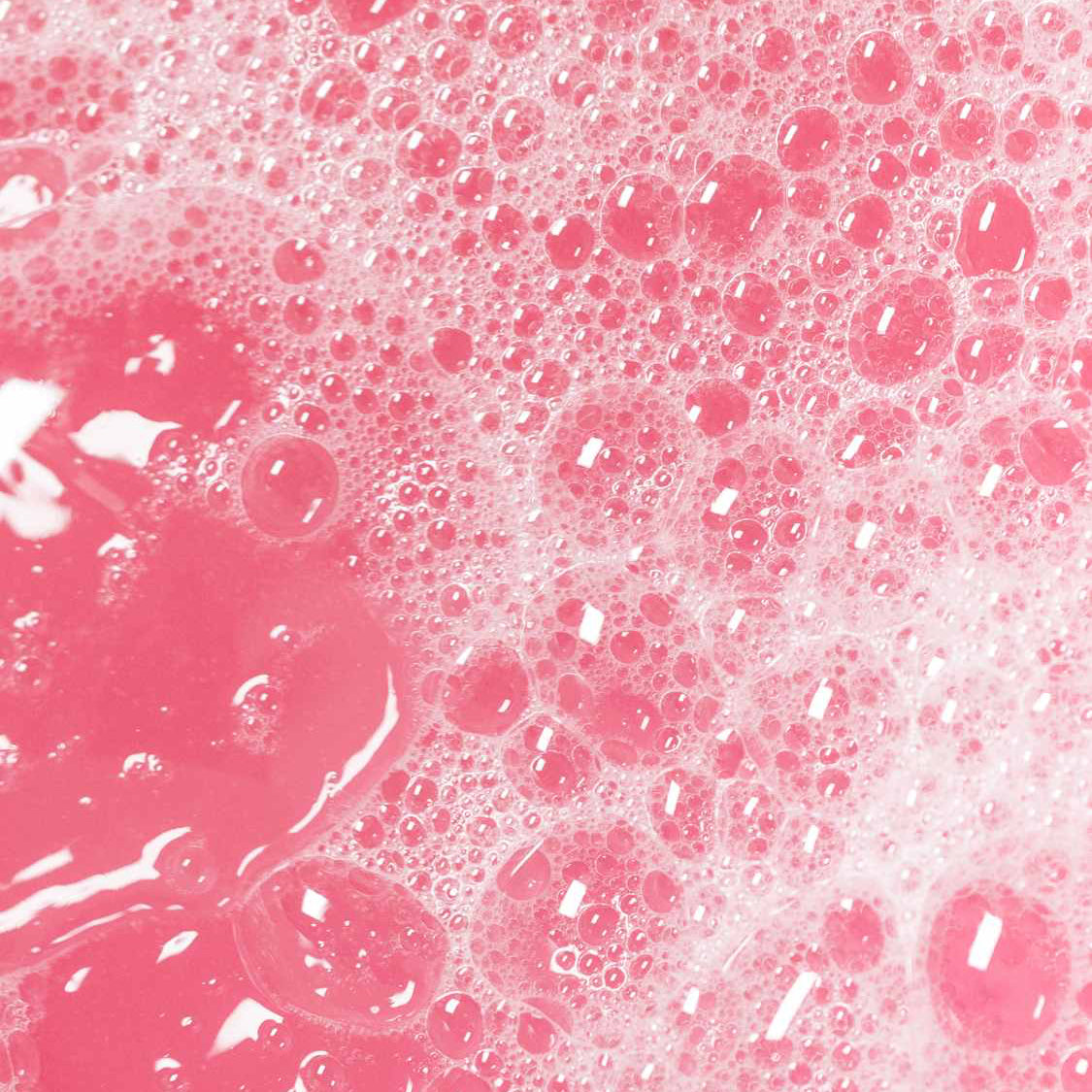 Pink bubble water after Lush&