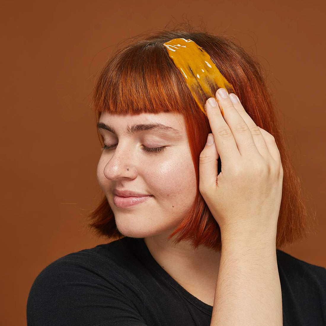 Woman applying Lush&