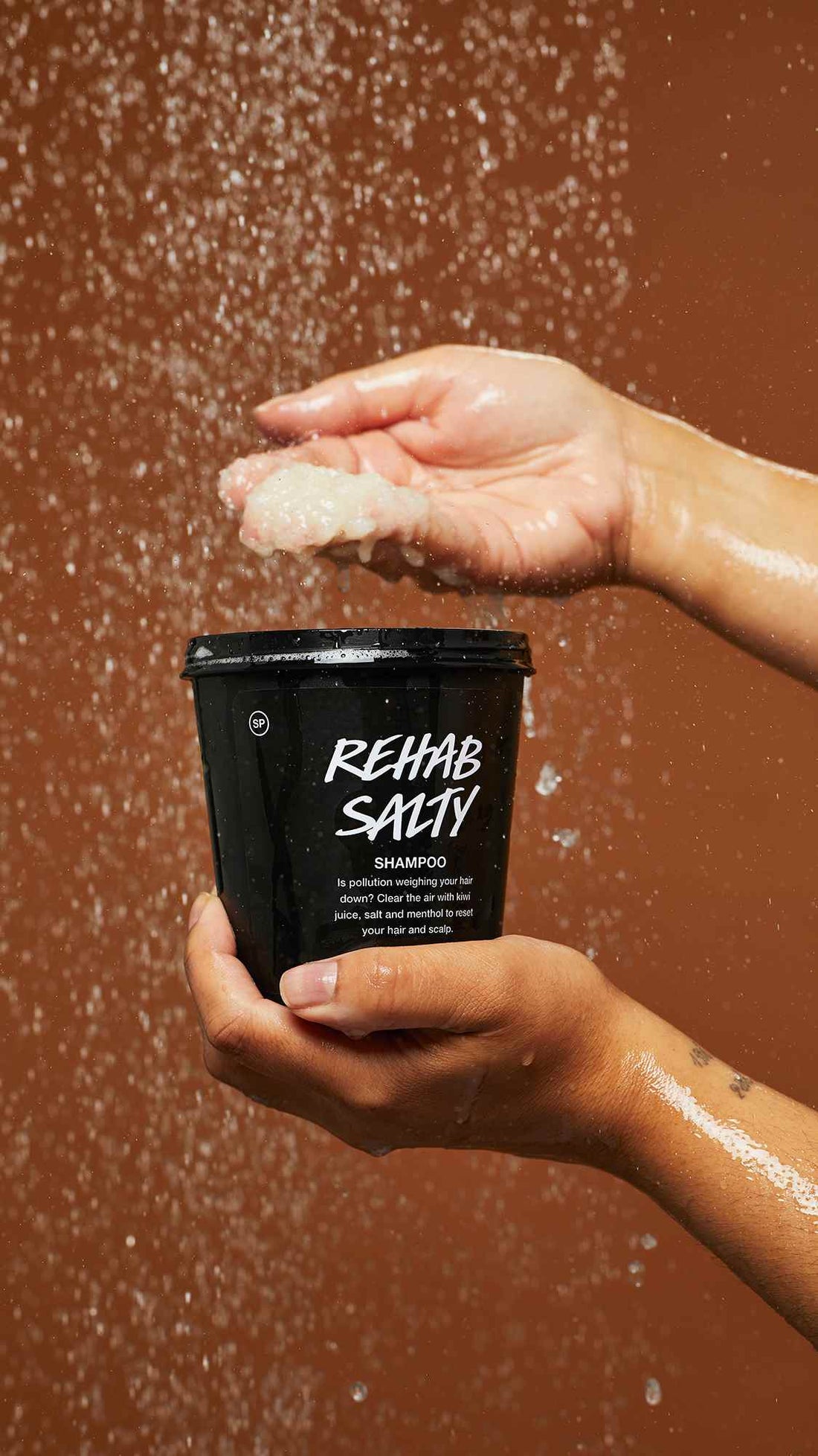 Person holding Lush&