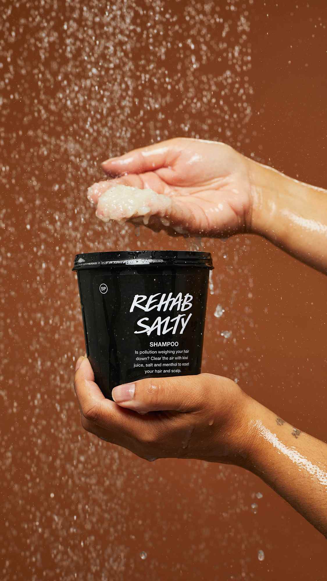 Person holding Lush&